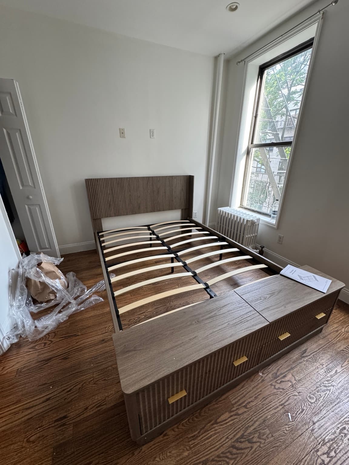 Custom storage bed assembly